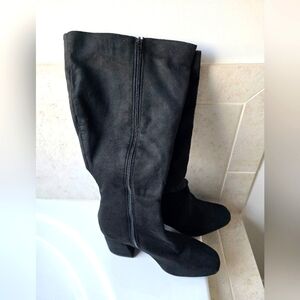 Black tall boots